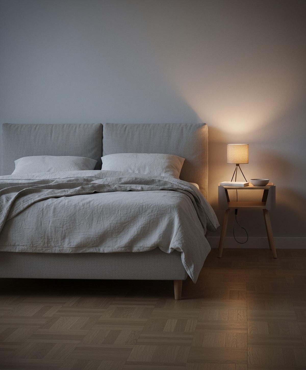 SZAFKA NOCNA GARY - beżowy/kolor naturalny, Design, materiał drewnopochodny/metal (40/54,5/39cm) - Xora