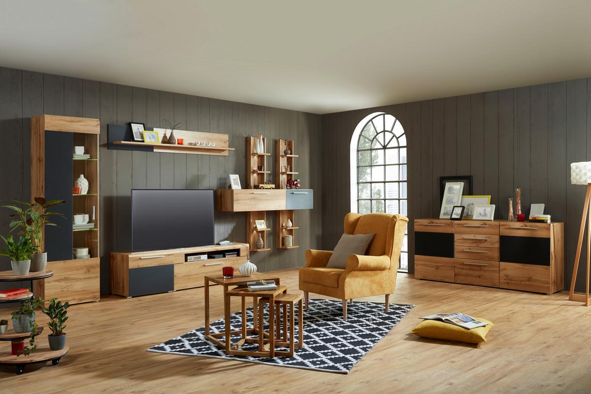 Fotelj Viola - rumena/naravne barve, tekstil (82/95/48/85cm) - Mömax