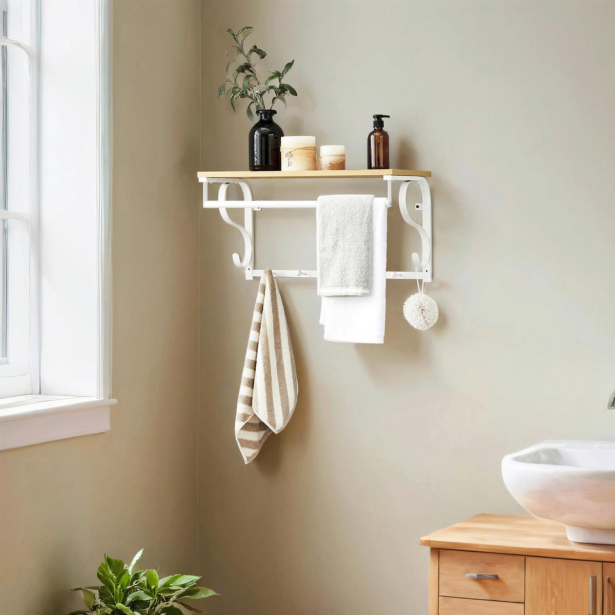 GARDEROBE COAT RACK - Eichefarben/Weiß, MODERN, Holzwerkstoff (60/31,7/30cm) - MID.YOU