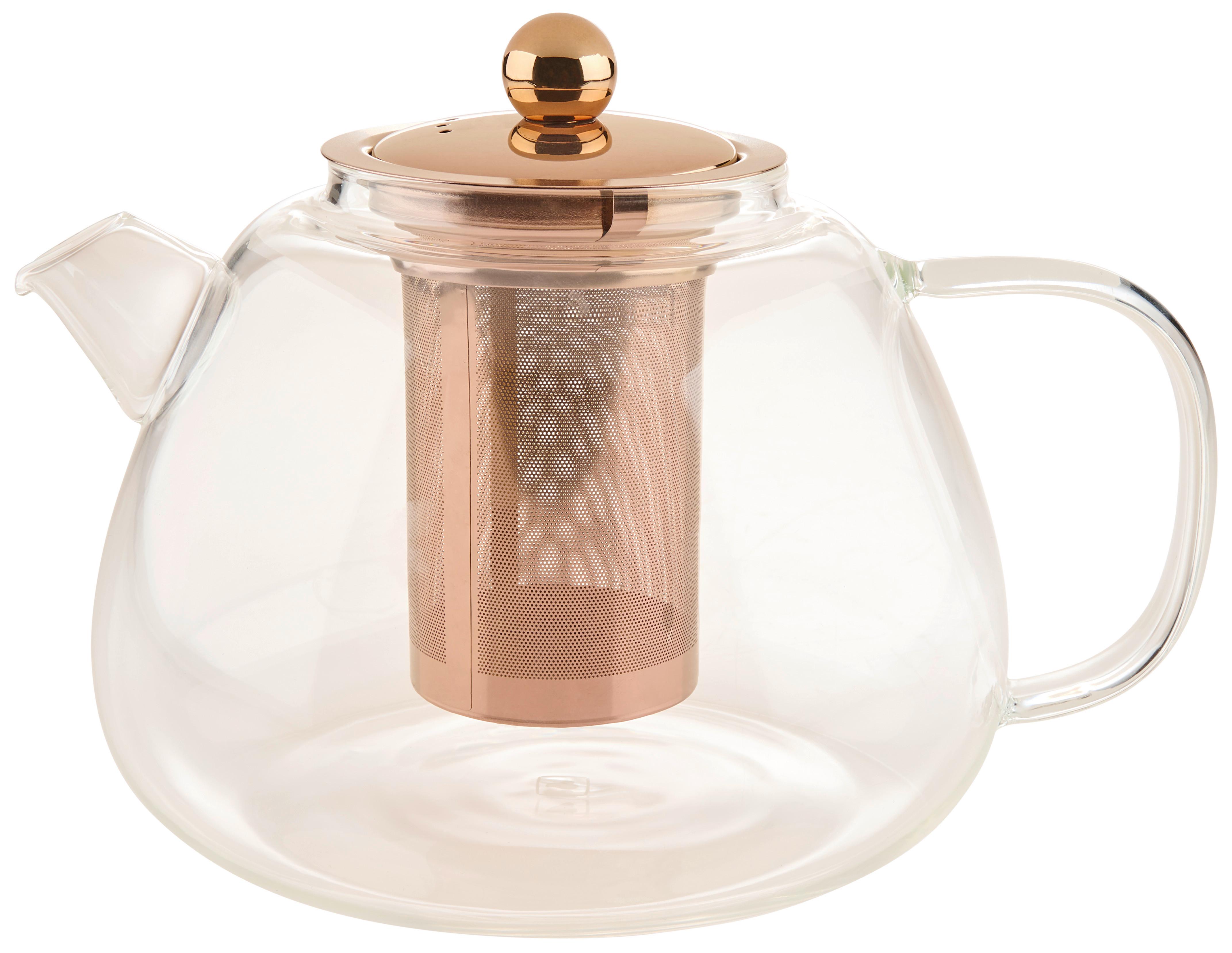 IMBRYK DO HERBATY 077384 - przejrzysty, Design, szkło (19/15,5/17,3cm) - Leonardo