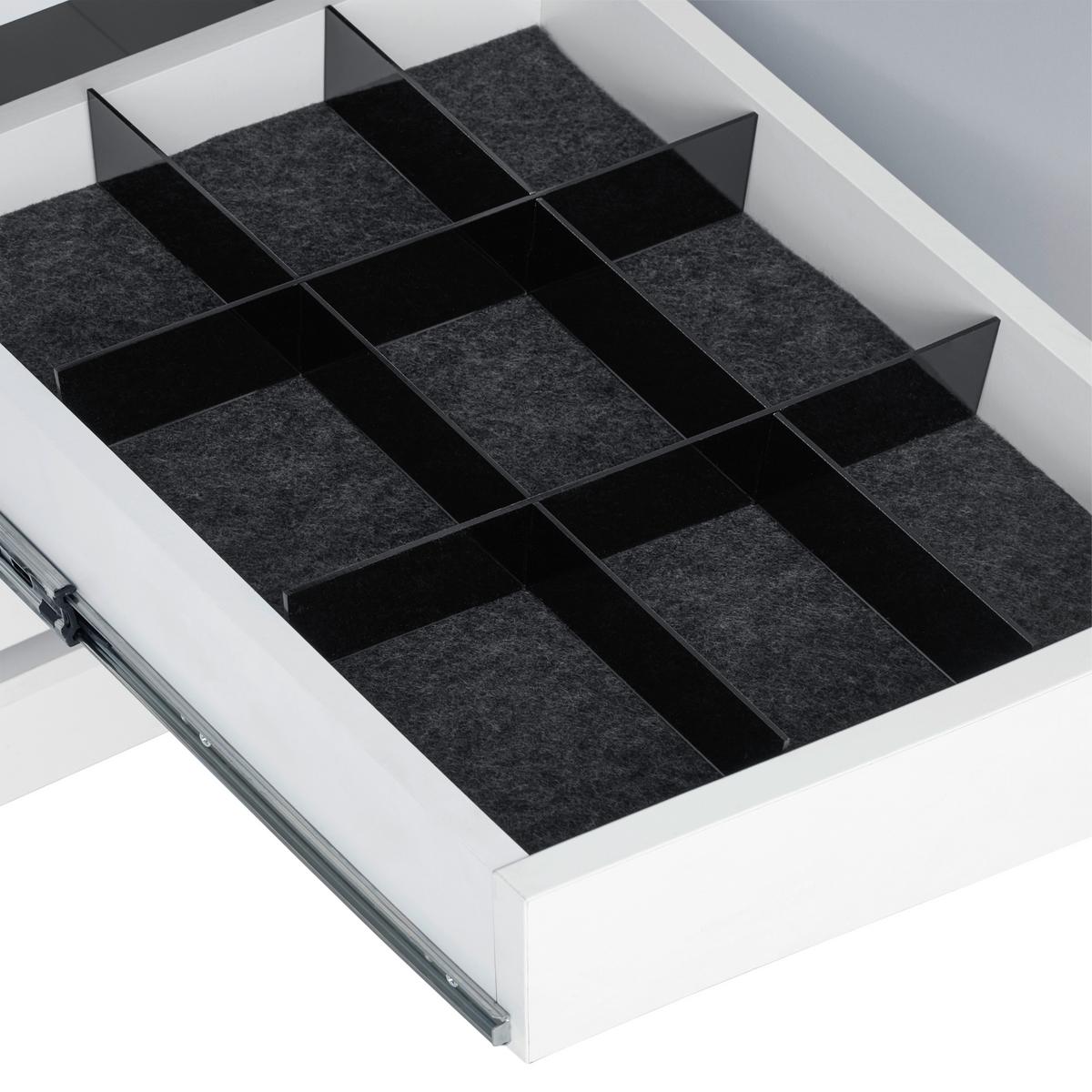Inserție de sertare Unit - antracit, Modern, plastic (32,2/40,9/4,4cm) - Ondega
