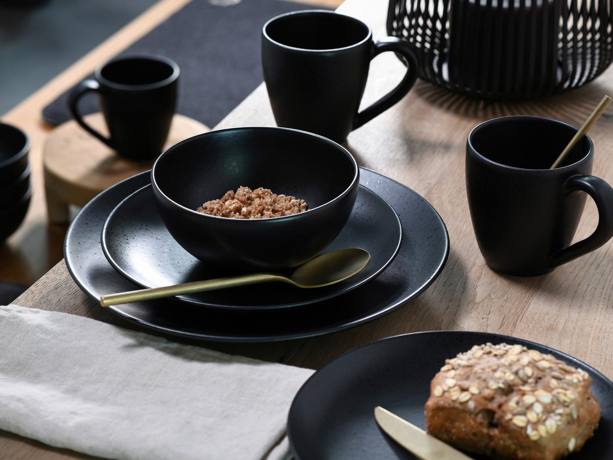 Kombinirani Servis Magic Black Coupe, 20-Delni - črna, Basics, keramika - Creatable