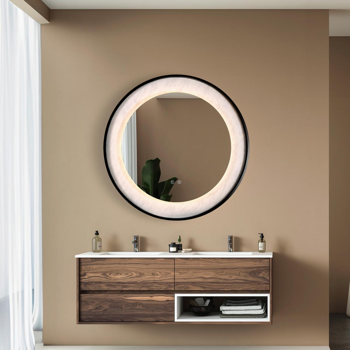 Fürdőszobai Falilámpa 96060bk Luxo - fekete, Design, üveg/fém (80/80cm) - Searchlight