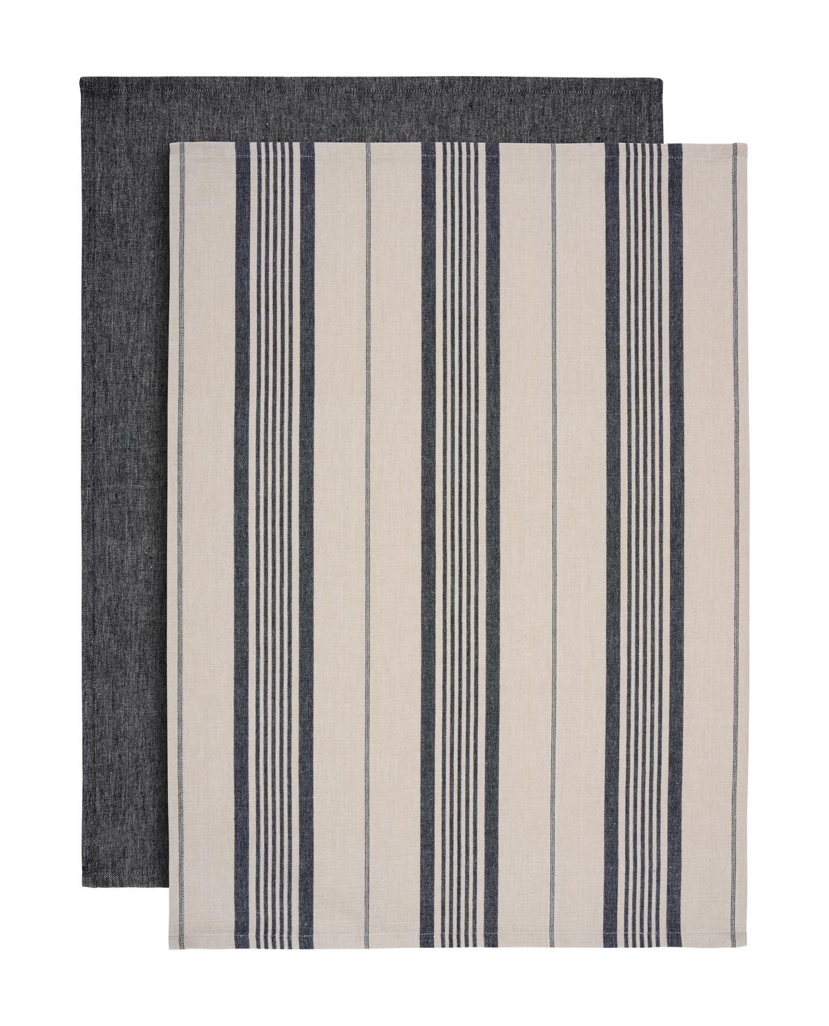 Set prosoape de vase 2/1 HENRY - negru, Modern, textil (50/70cm) - Modern Living