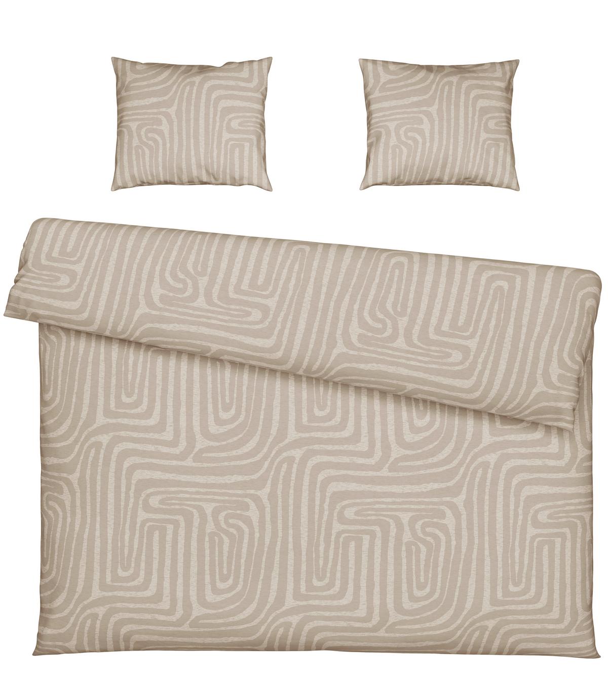 BETTWÄSCHESET LIAM XXL - Beige, Modern, Textil (200/210cm) - Modern Living