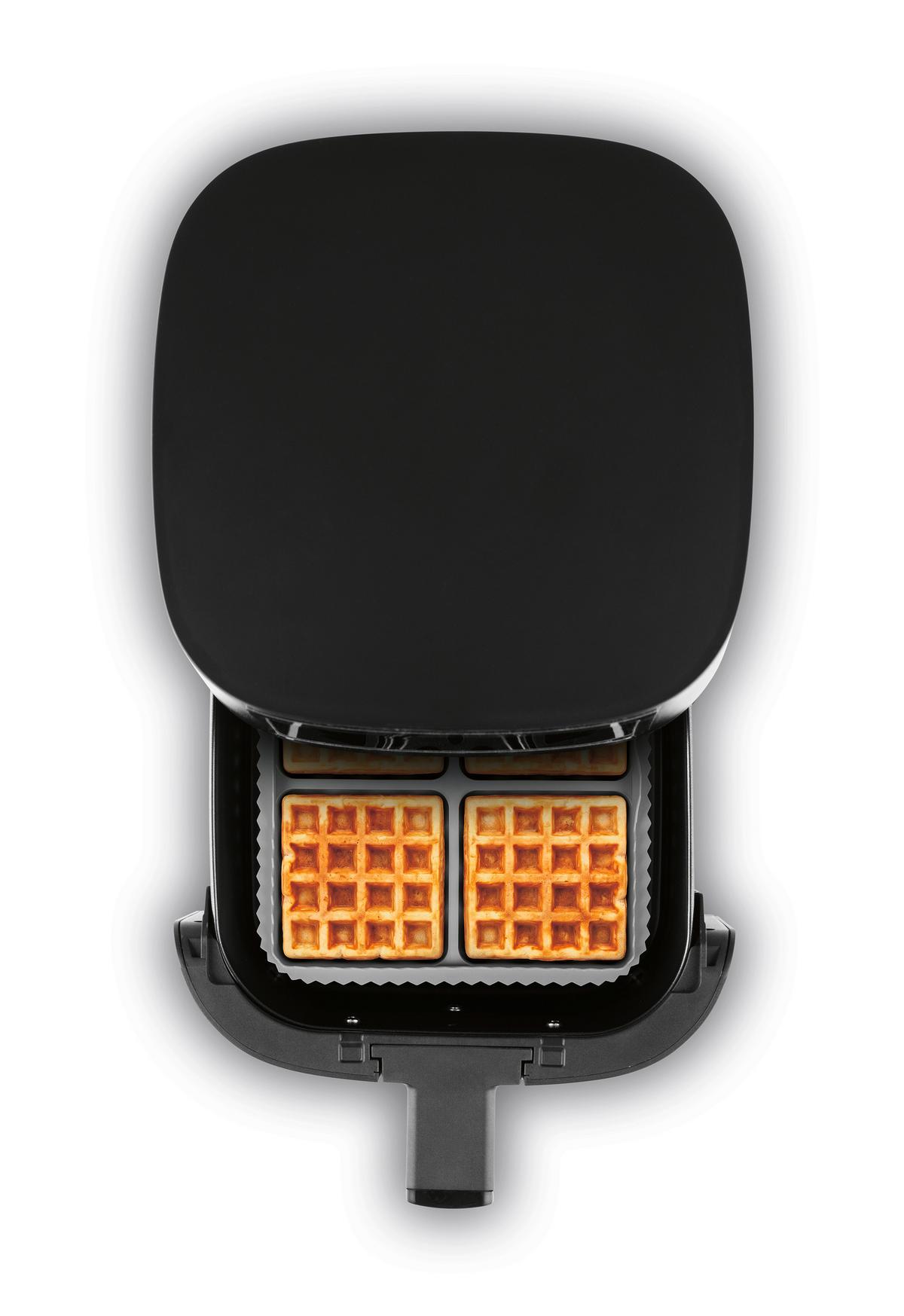 Backform Silikon LxBxH: 20,5x20,5x3 cm - Schwarz/Grau, KONVENTIONELL, Kunststoff (20,5/20,5/3cm) - GOURMETMAXX