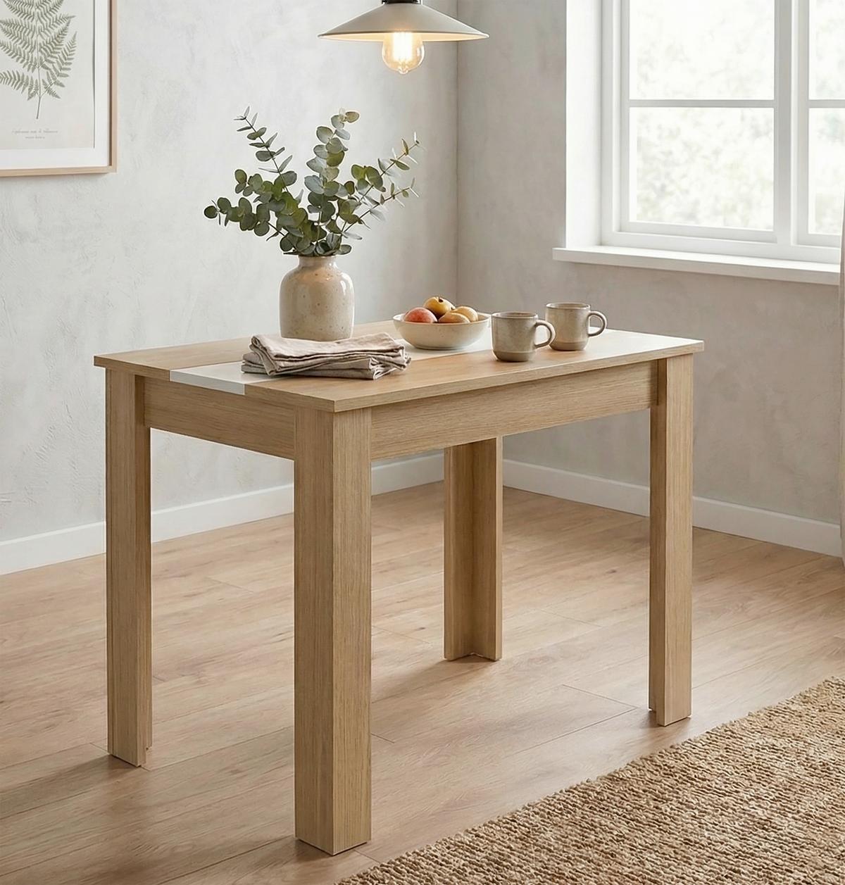 Esstisch Vcm Esstisch "disalo" 80x50 - Honigeiche/Weiss, Modern, Holzwerkstoff (80/50/75cm) - MID.YOU