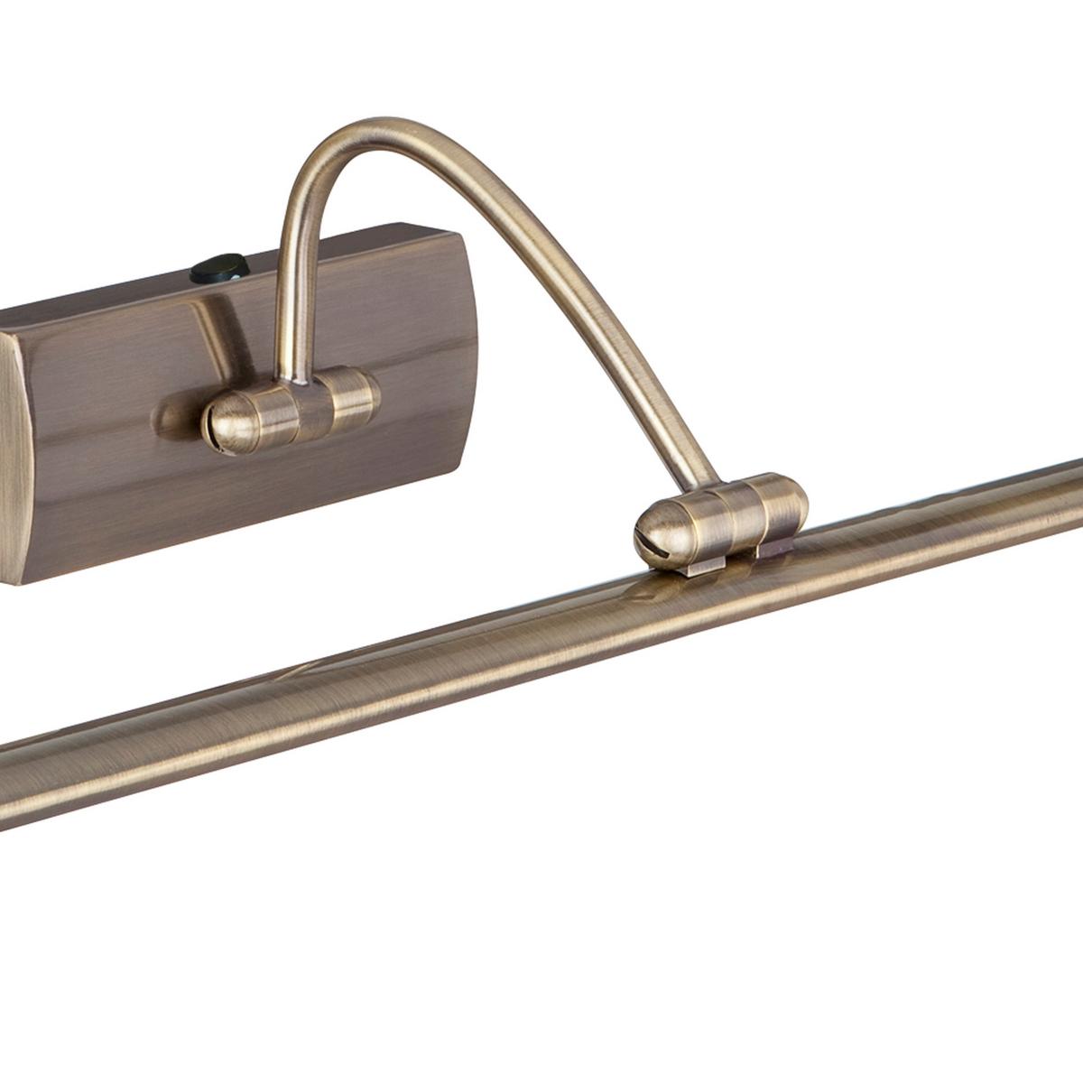 LED Képmegvilágító Lámpa Barcelona 2982-81ab - sárgarézszínű, Basics, fém (64/11/21cm)