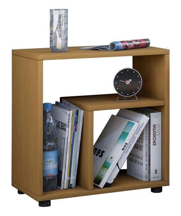 Beistelltisch in Buche Dekor ca. 50x55x30 cm 'Zeito' - Buchefarben/Schwarz, Basics, Holzwerkstoff (30/50/55cm) - MID.YOU