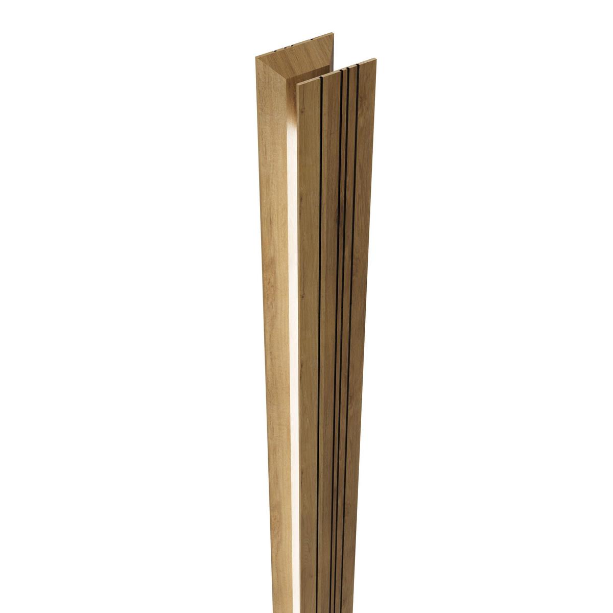 LAMPA STOJĄCA LED 142394 SAALBACH *WW* - czarny, Natur, metal/drewno (21/150cm) - Waldwelt
