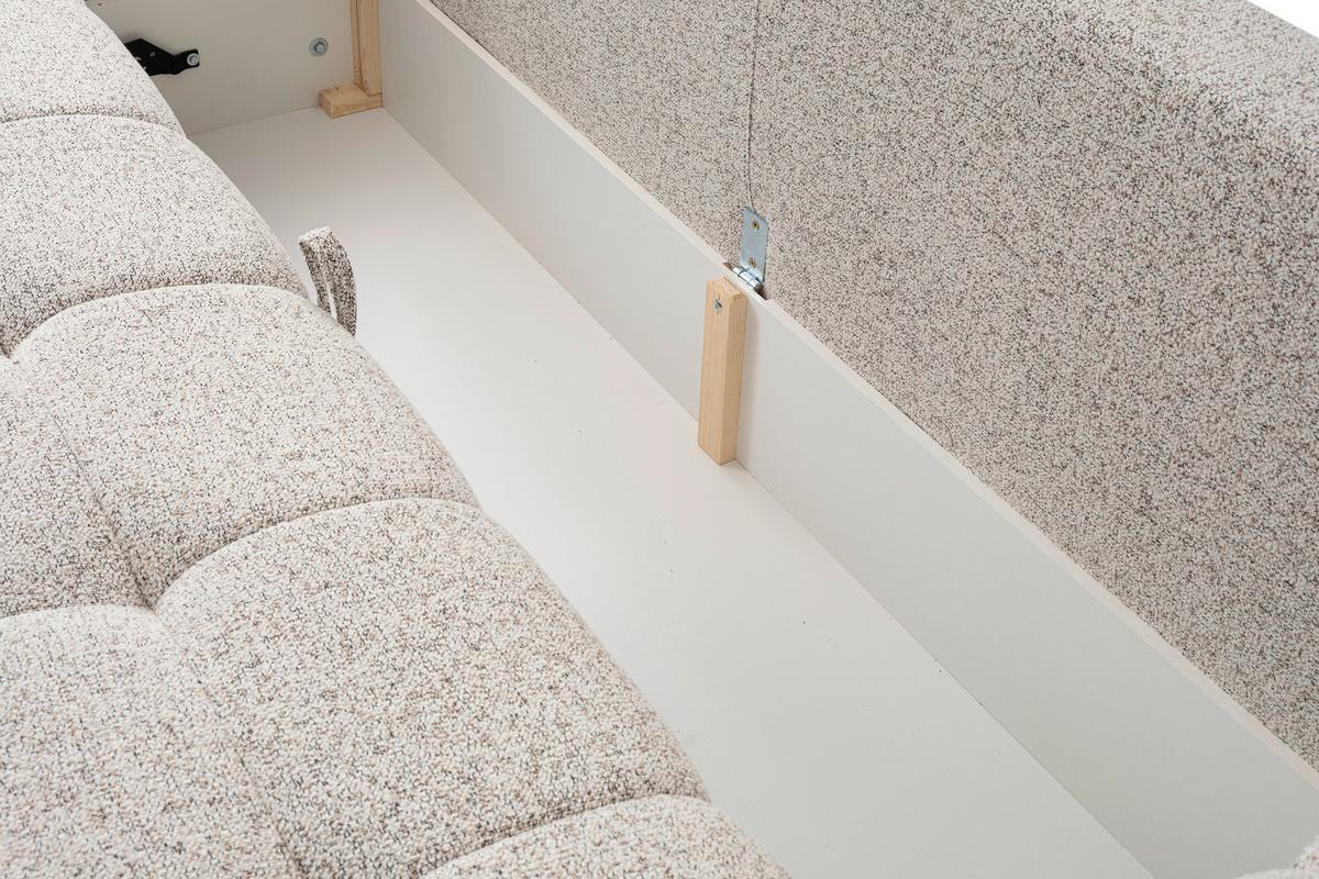 Trosjed Na Razvlačenje Dante - crna/sivo-bež, Moderno, tekstil/plastika (241/72-88/101cm) - Modern Living