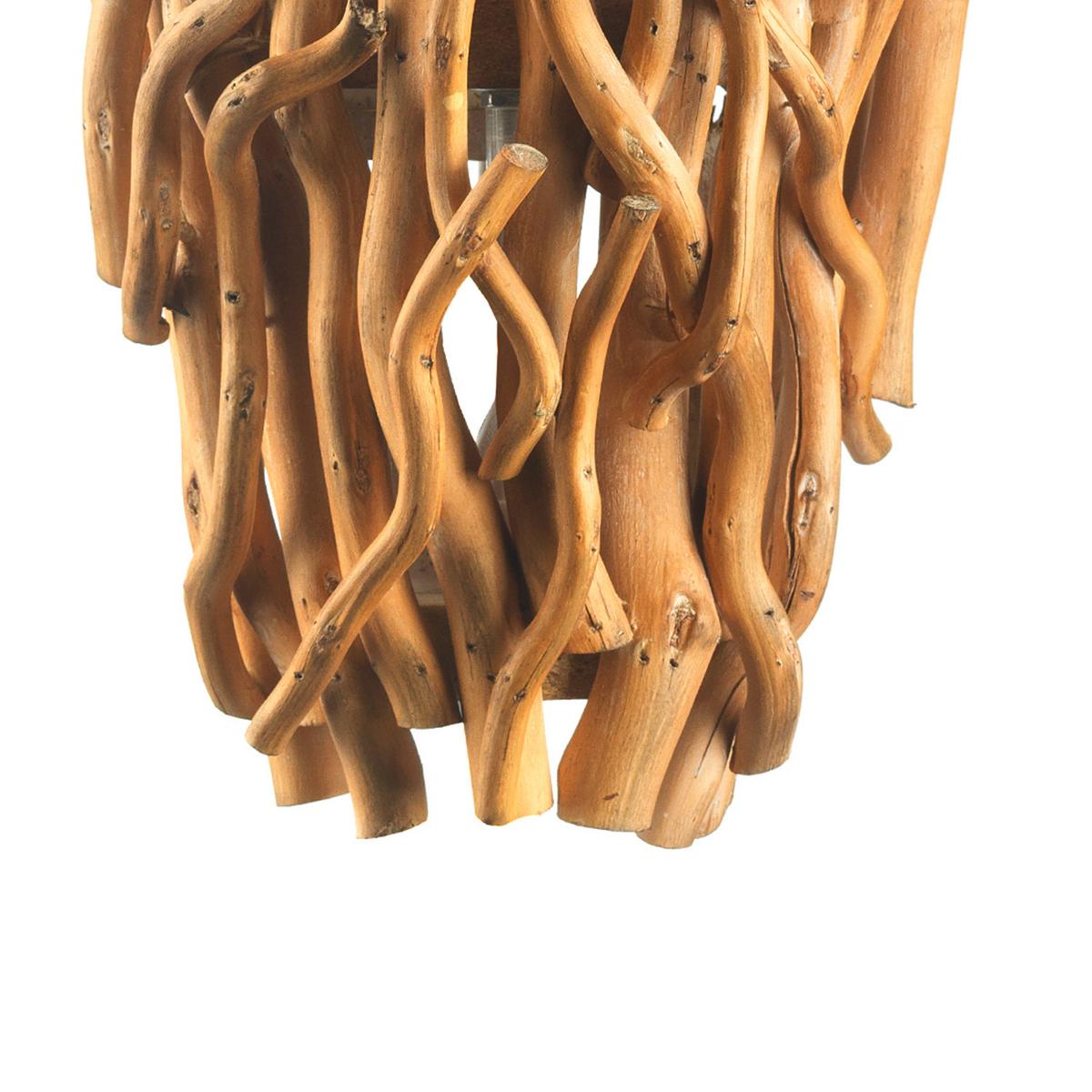 Wandleuchte Agar Akaziefarben max. 22 Watt - Akaziefarben, Natur, Holz/Metall (24/15/46cm)