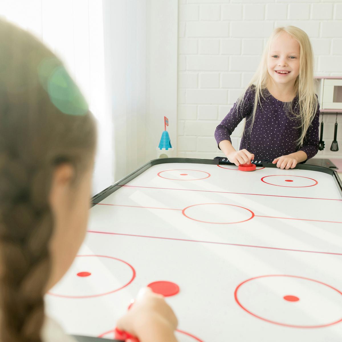 Airhockeytisch Icing, klappbar - Schwarz, KONVENTIONELL, Holz (73/79/152cm) - Ambia Garden