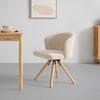 STOL FRIDA - beige/ekfärgad, Modern, metall/trä (57/76/57cm) - Mömax