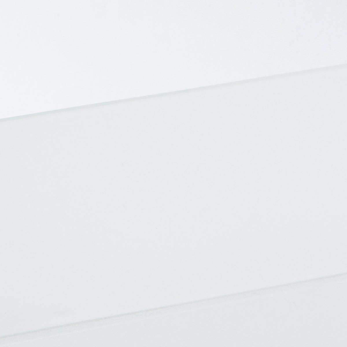 Schublade "UNIT" in Weiss - Weiss, Modern, Glas/Holzwerkstoff (37,5/12/45cm) - Based
