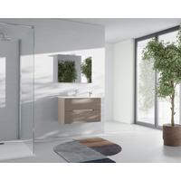 MASCĂ PENTRU LAVOAR IRIS - taupe/antracit, Modern, material pe bază de lemn (80/51/46cm)