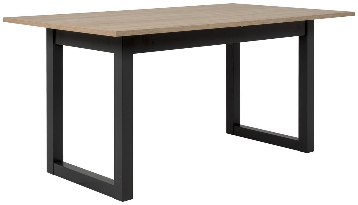 STÓŁ DO JADALNI DENVER - antracytowy/kolor dębu sonoma, Natur, materiał drewnopochodny (160/90/75cm) - MID.YOU