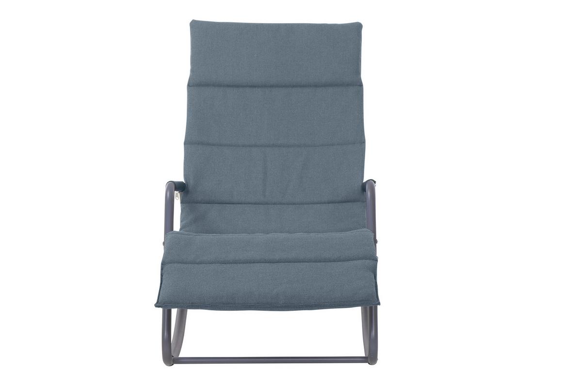 Sienna Garden Relaxliege ca.57x81x143cm Blaugrau - Blaugrau, KONVENTIONELL, Kunststoff/Textil (57/81/143cm) - Siena Garden