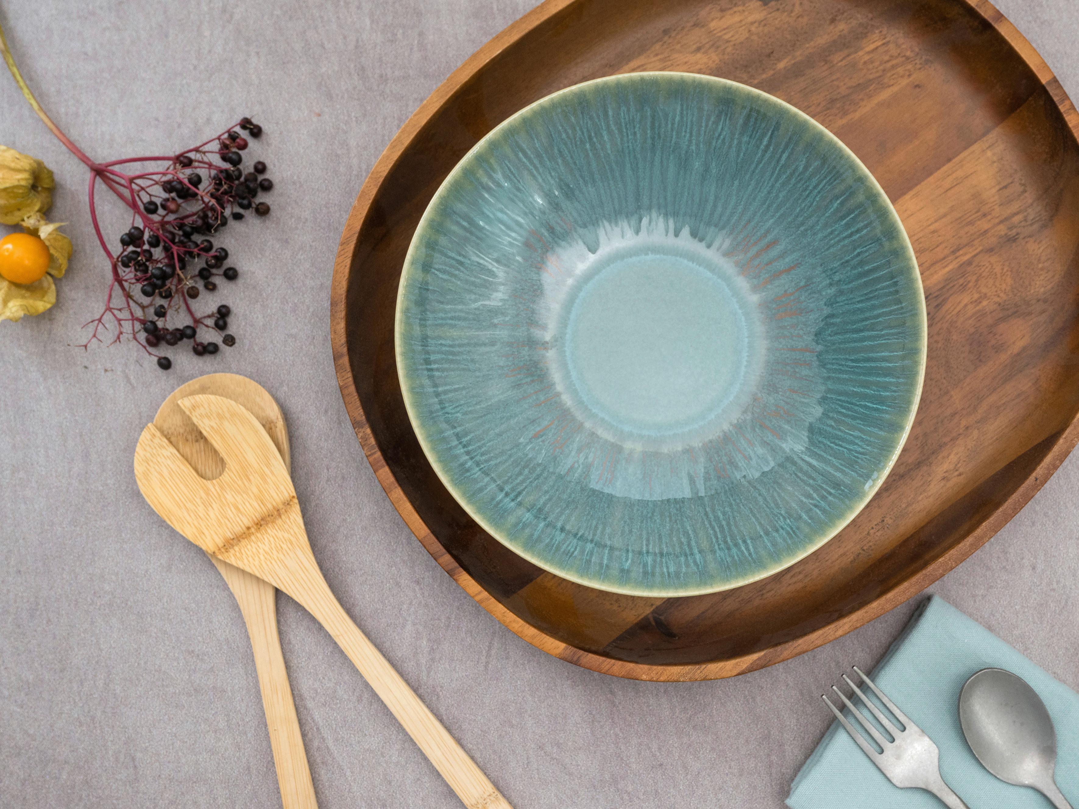 Set Posod Sea Breeze, 2-Delni - zelena, Design, keramika (24cm) - Creatable