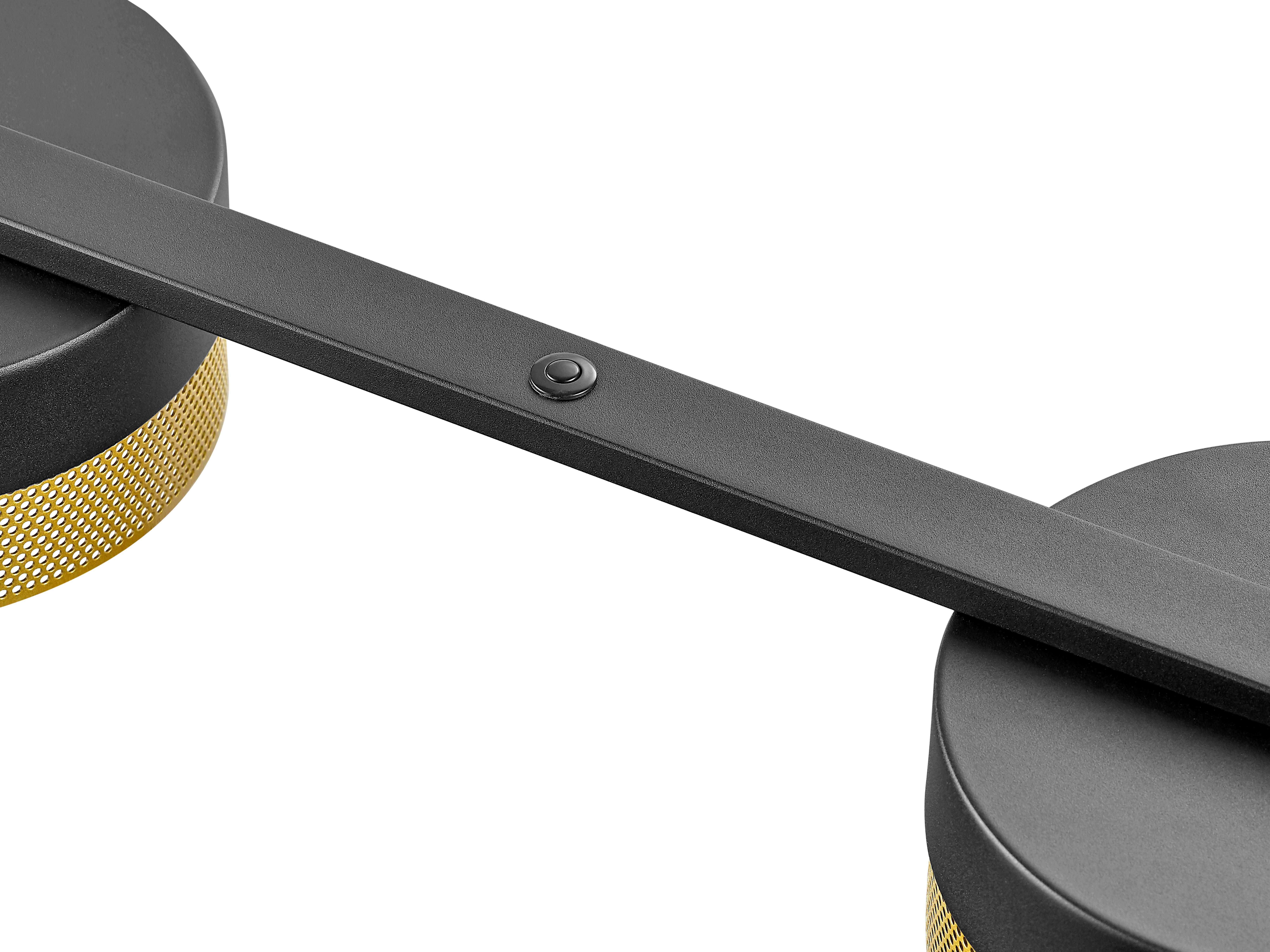 LAMPA WISZĄCA LED 20619/4-06 - czarny/kolor złoty, Design, metal (110/20/150cm) - Hell