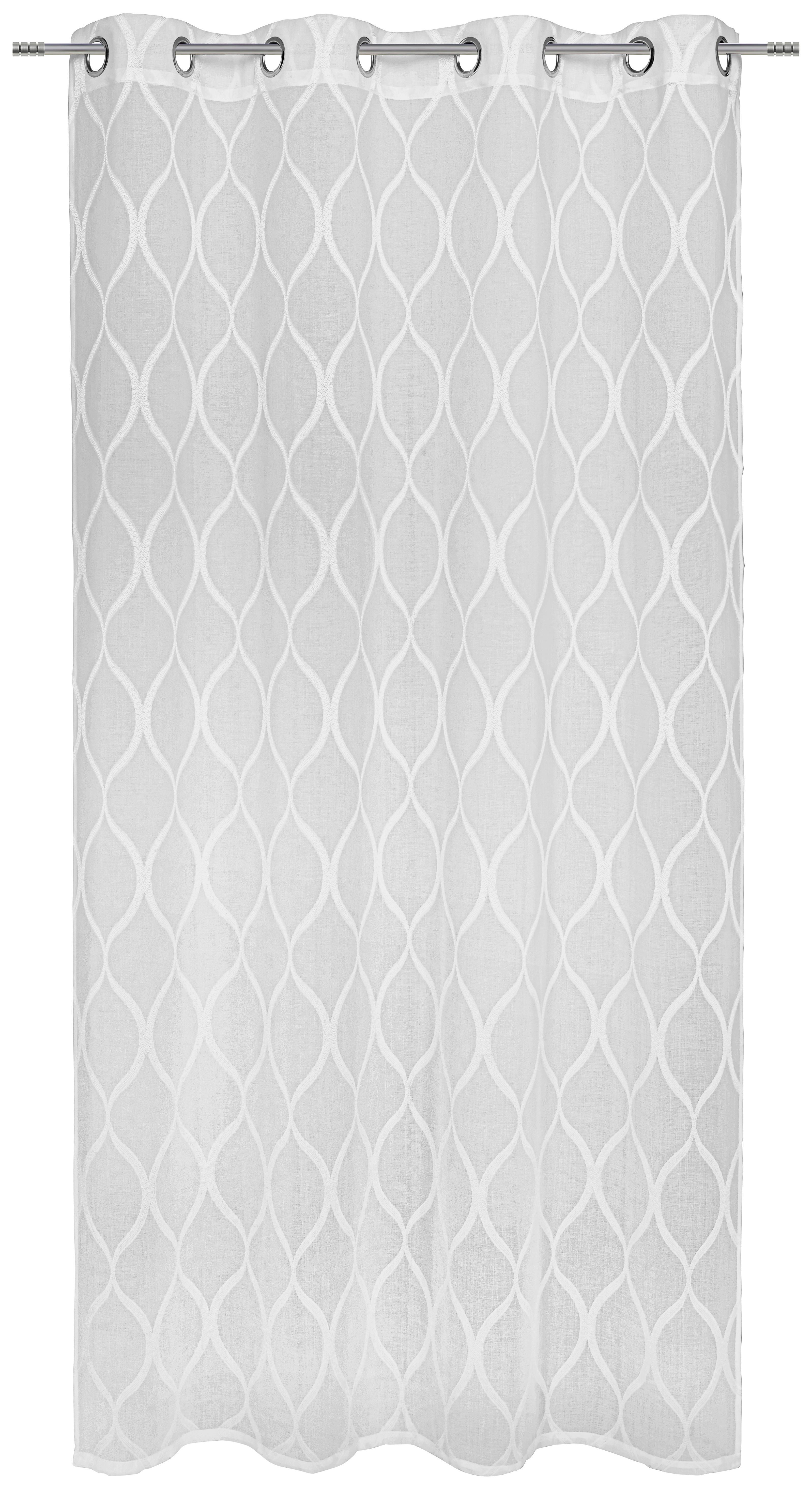 ZASŁONA NA PRZELOTKACH GAMMA - biały, Design, tkanina (140/245cm) - Esposa