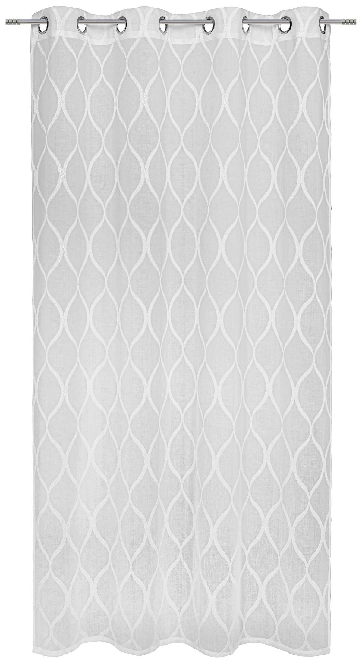 ZASŁONA NA PRZELOTKACH GAMMA - biały, Design, tkanina (140/245cm) - Esposa