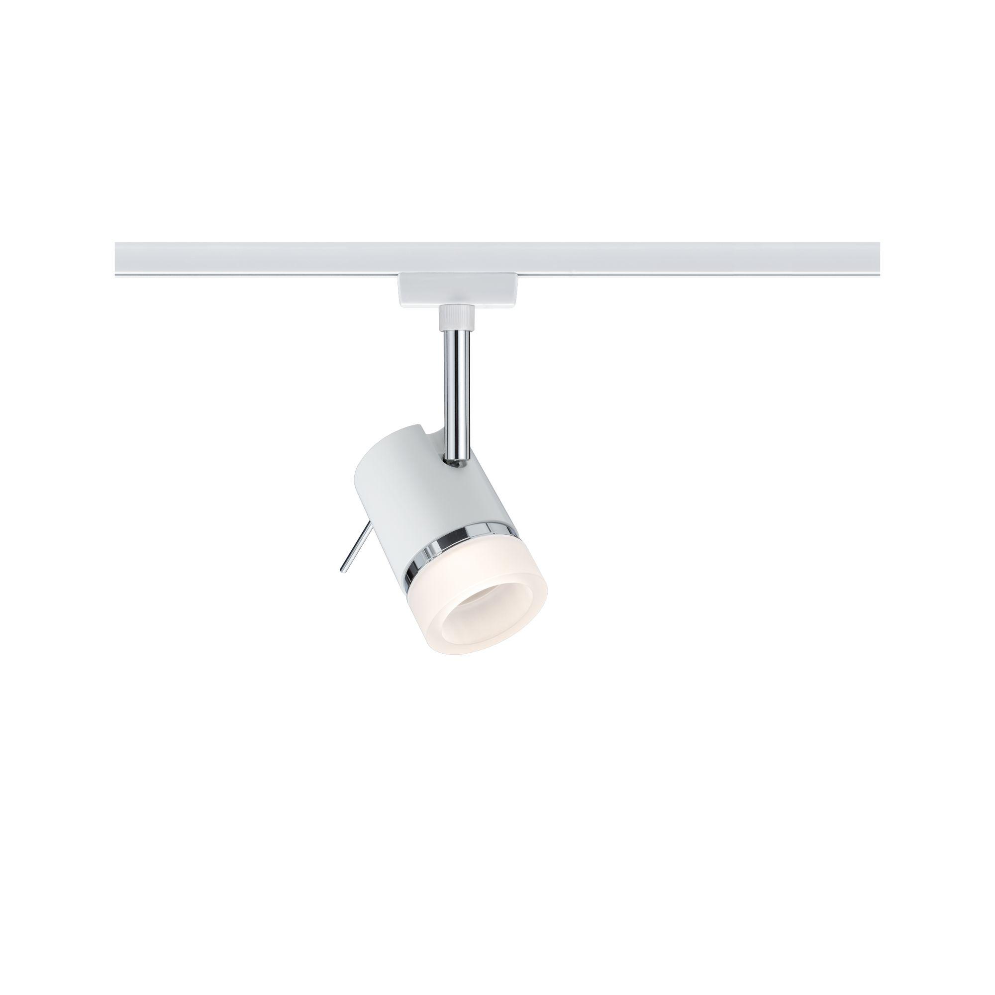 Schienensystem-Strahler Spot Pipe max. 10 Watt - Chromfarben/Weiß, Design, Metall (10/15cm) - Paulmann