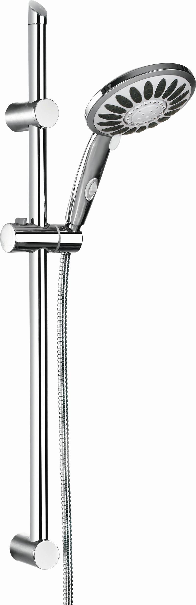 Brauseset Florenz in Chromfarben - Chromfarben, Kunststoff/Metall (10.5/70/18cm) - Schütte