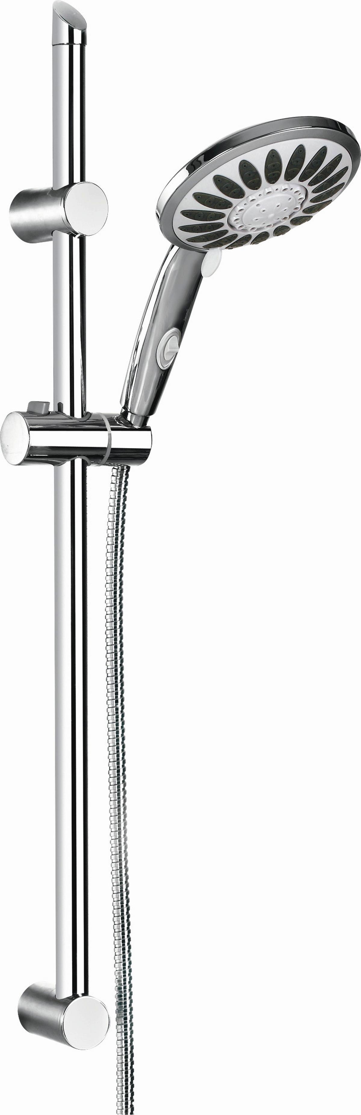 Brauseset Florenz in Chromfarben - Chromfarben, Kunststoff/Metall (10.5/70/18cm) - Schütte