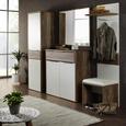 Garderobenschrank Weiß/Kiefer - Alufarben/Weiß, MODERN, Holzwerkstoff/Kunststoff (60/196/42cm) Garderobenschrank Weiß/Kiefer - Alufarben/Weiß, MODERN, Holzwerkstoff/Kunststoff (60/196/42cm)