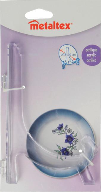 Tányértartó Sam - műanyag (13/18/1.5cm) - Metaltex