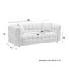 3-SITS SOFFA ENA - grå/svart, Modern, trä/textil (210/75/96cm) - Bessagi Home