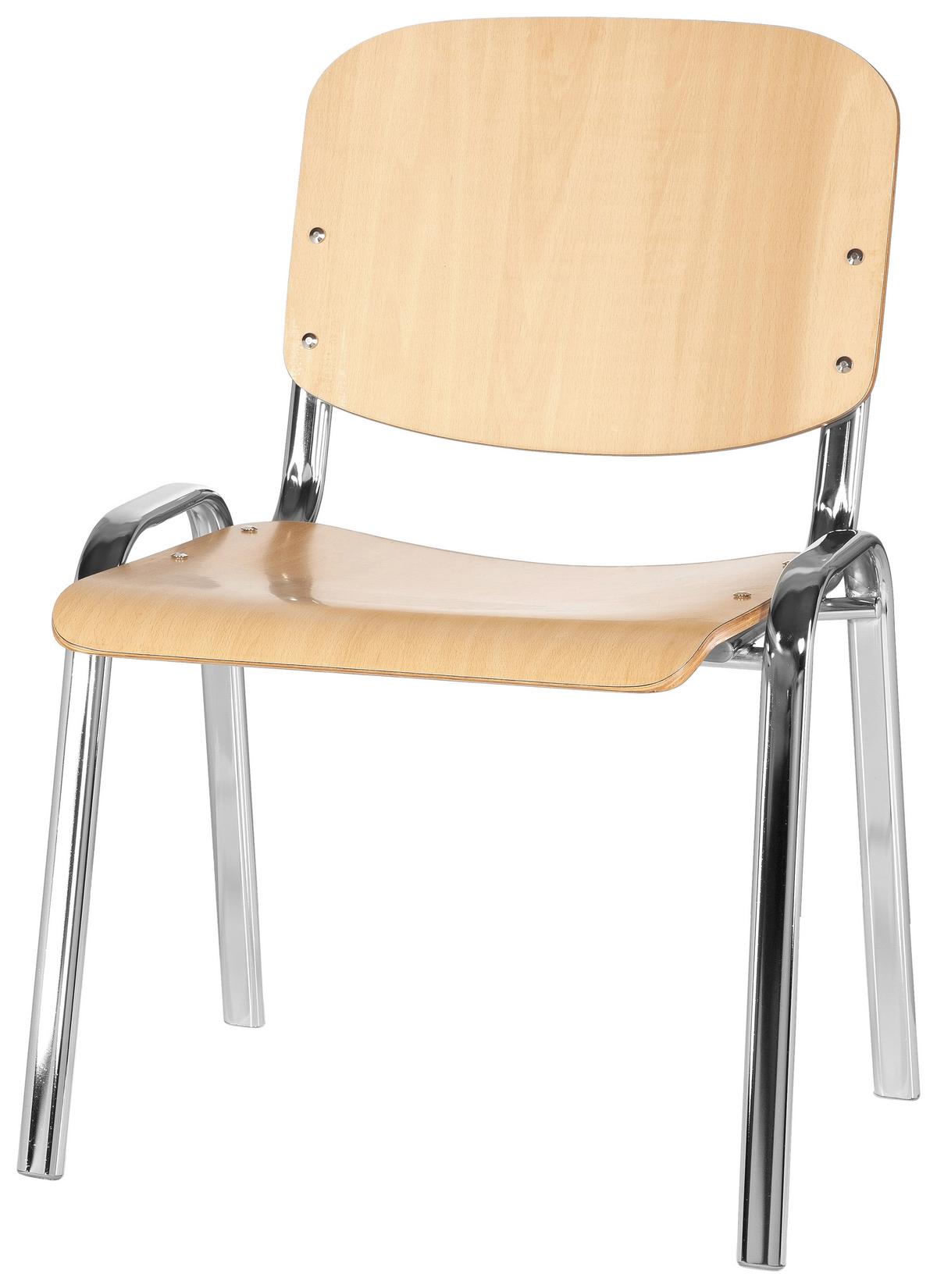 Konferenčni Stol Xt 600, Barva Bukve - barve kroma/barve bukve, Basics, kovina/les (58/81/48cm) - MID.YOU