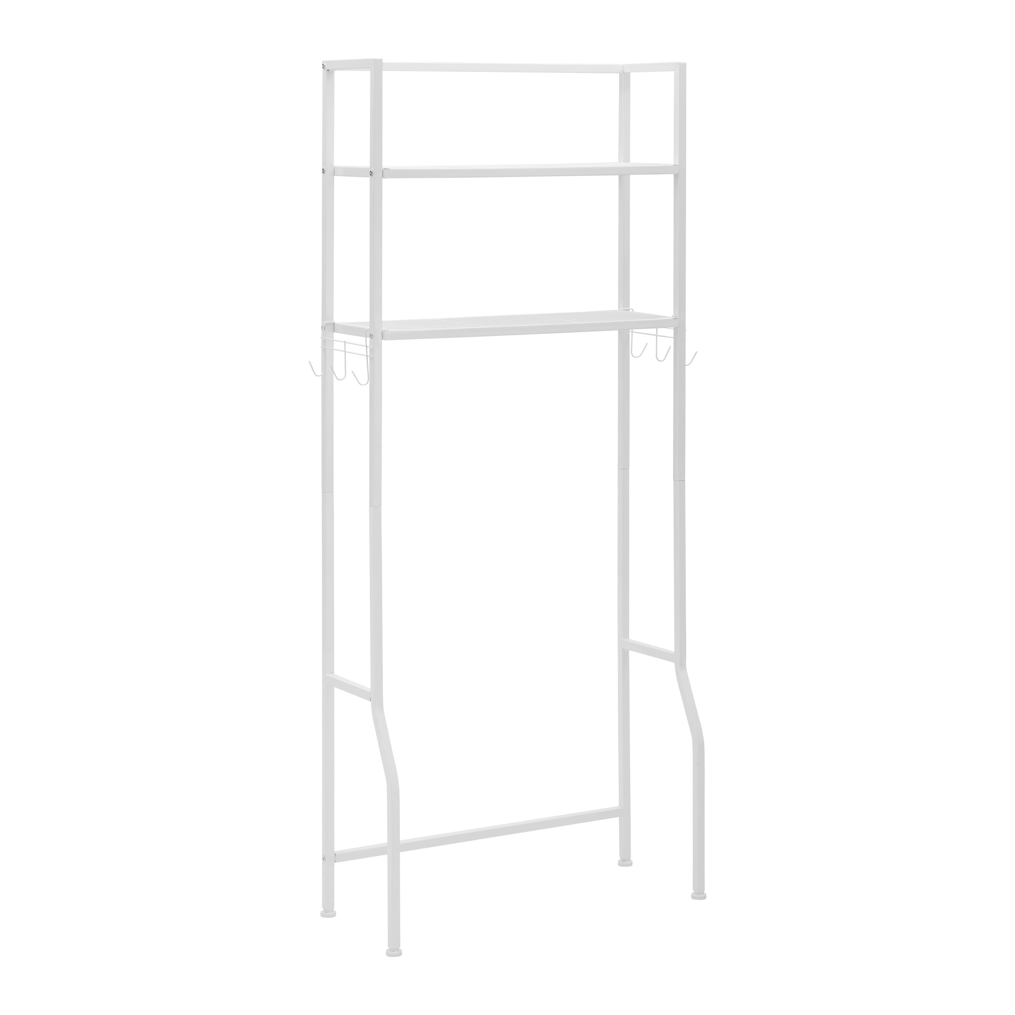 Regal Sandro Weiß Metall - Weiß, MODERN, Metall (68/160/28cm) - Bessagi Home