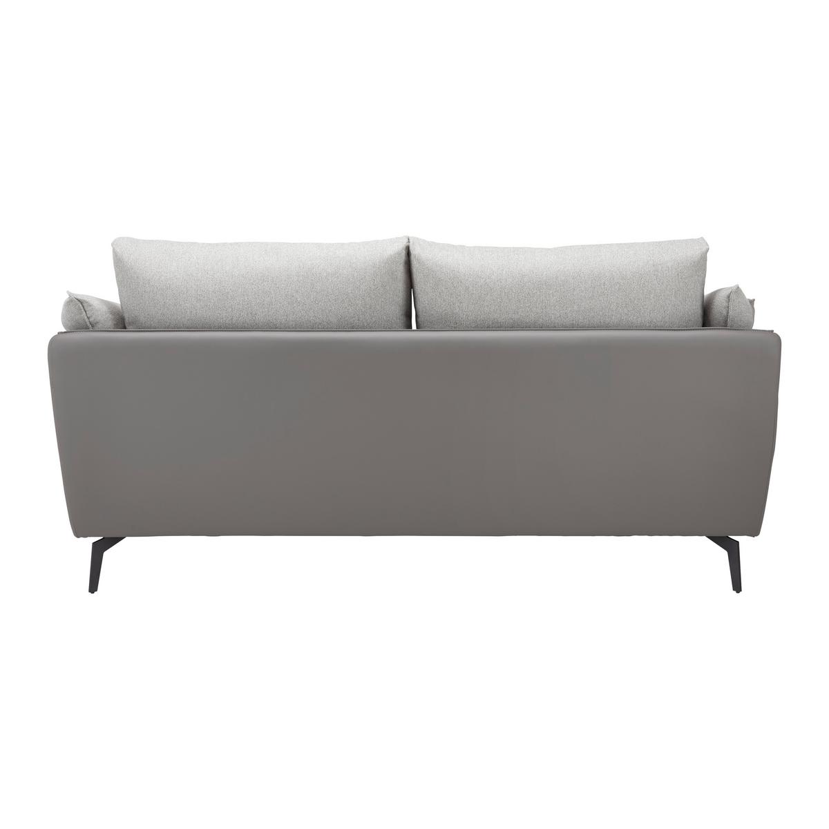 Sofa Elicia Grau Webstoff - Dunkelgrau/Hellgrau, MODERN, Holz/Textil (205/88/92cm) - Bessagi Home