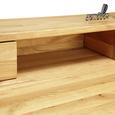 Schreibtisch Eichefarben - Eichefarben/Schwarz, Holz/Metall (120/92/65cm) - Premium Living