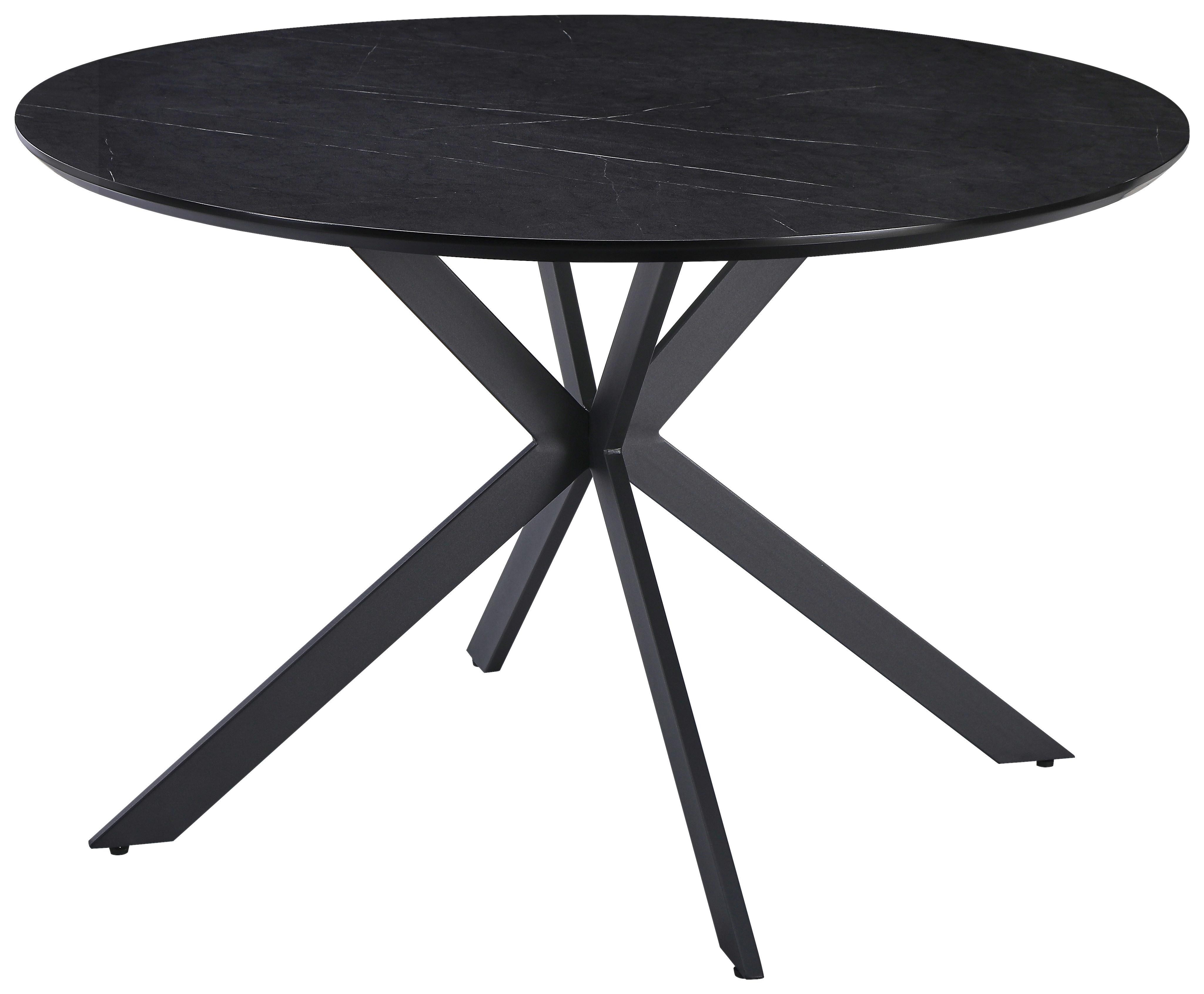 Stol Za Blagovaonicu Larry - crna, Moderno, drvni materijal/metal (120/75/120cm) - Mömax