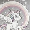 BARNMATTA UNICORN -AKT- - multicolor, textil (100/150cm) - Mömax