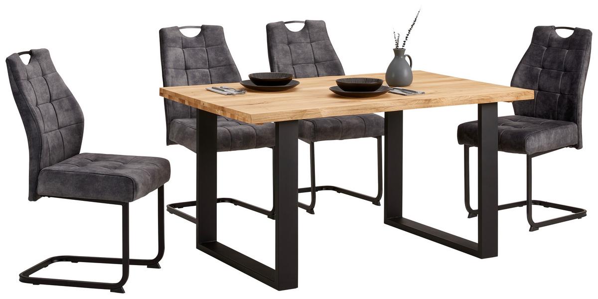 Stol Za Blagovaonicu Wood 140 - prirodne boje/crna, Konvencionalno, drvo/metal - James Wood