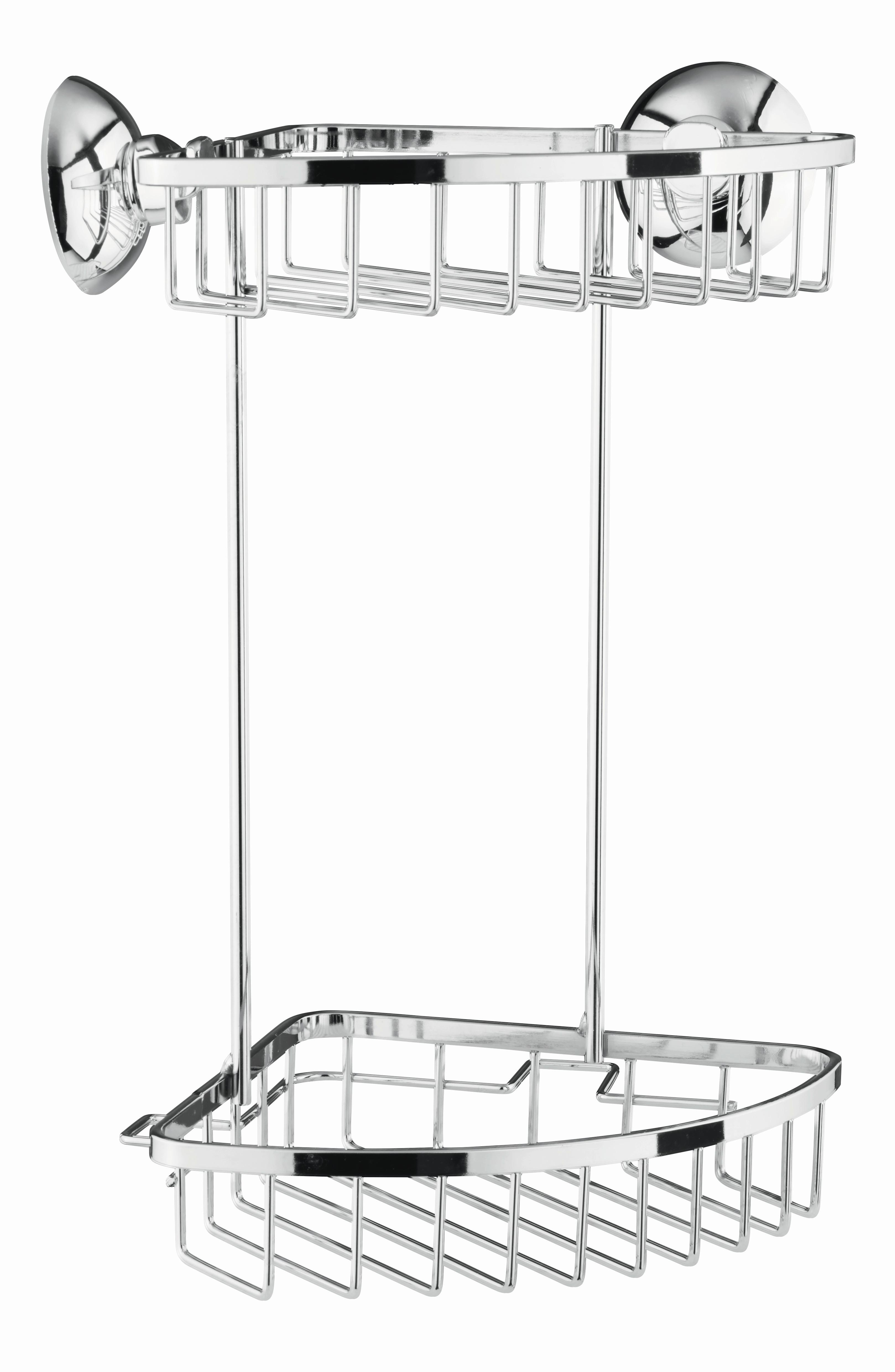 Duschregal LESLEY - Chromfarben, Metall (17,5/30/17,5cm) - Mömax
