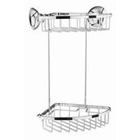 Duschregal LESLEY - Chromfarben, Metall (17,5/30/17,5cm) - Mömax