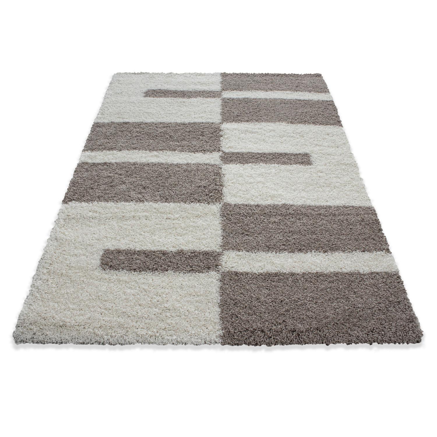 Hochflorteppich Gala Beige ca. 100x200cm - Beige, Design, Textil (100/200cm) - Novel