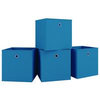 Faltbox 4er-Boxas - Blau, Basics, Kunststoff (27/28/27cm) - MID.YOU