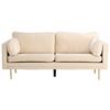2-SITZER-SOFA BOOM - Beige/Goldfarben, Design, Textil/Metall (203/84/90cm) - Livetastic