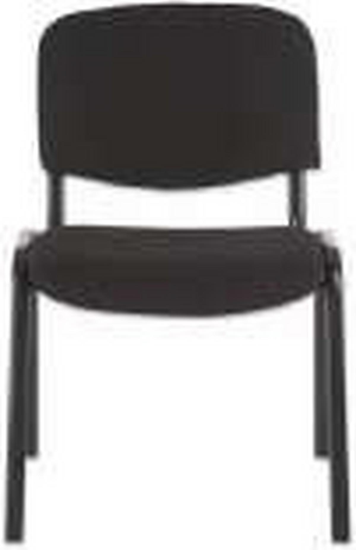 Besucherstuhl in Schwarz - Schwarz, Konventionell, Textil/Metall (55/83/53,5cm) - Mömax