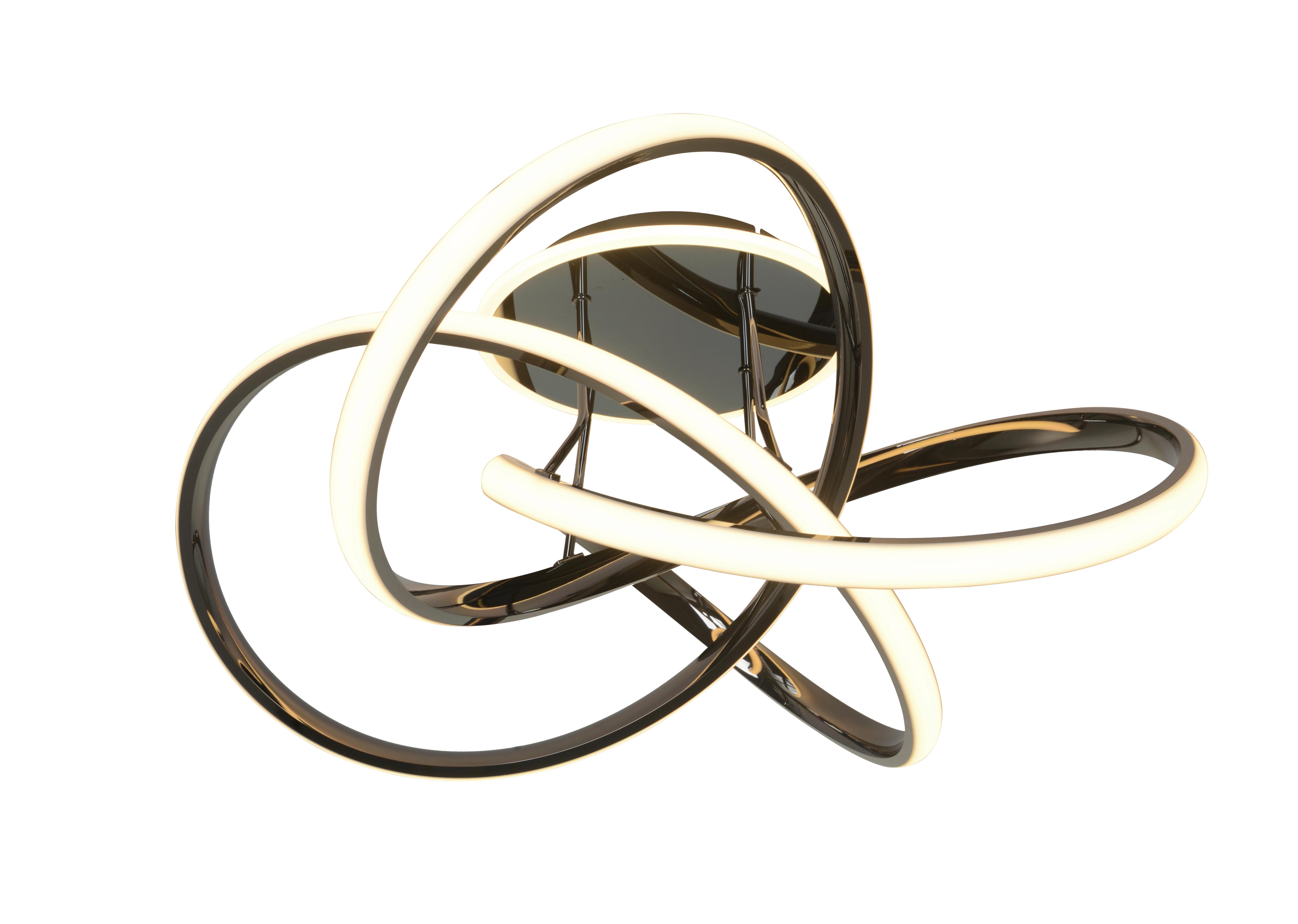 LAMPA SUFITOWA LED 9064-105 BANDOL - czarny chrom, Design, tworzywo sztuczne/metal (65/34,5cm)