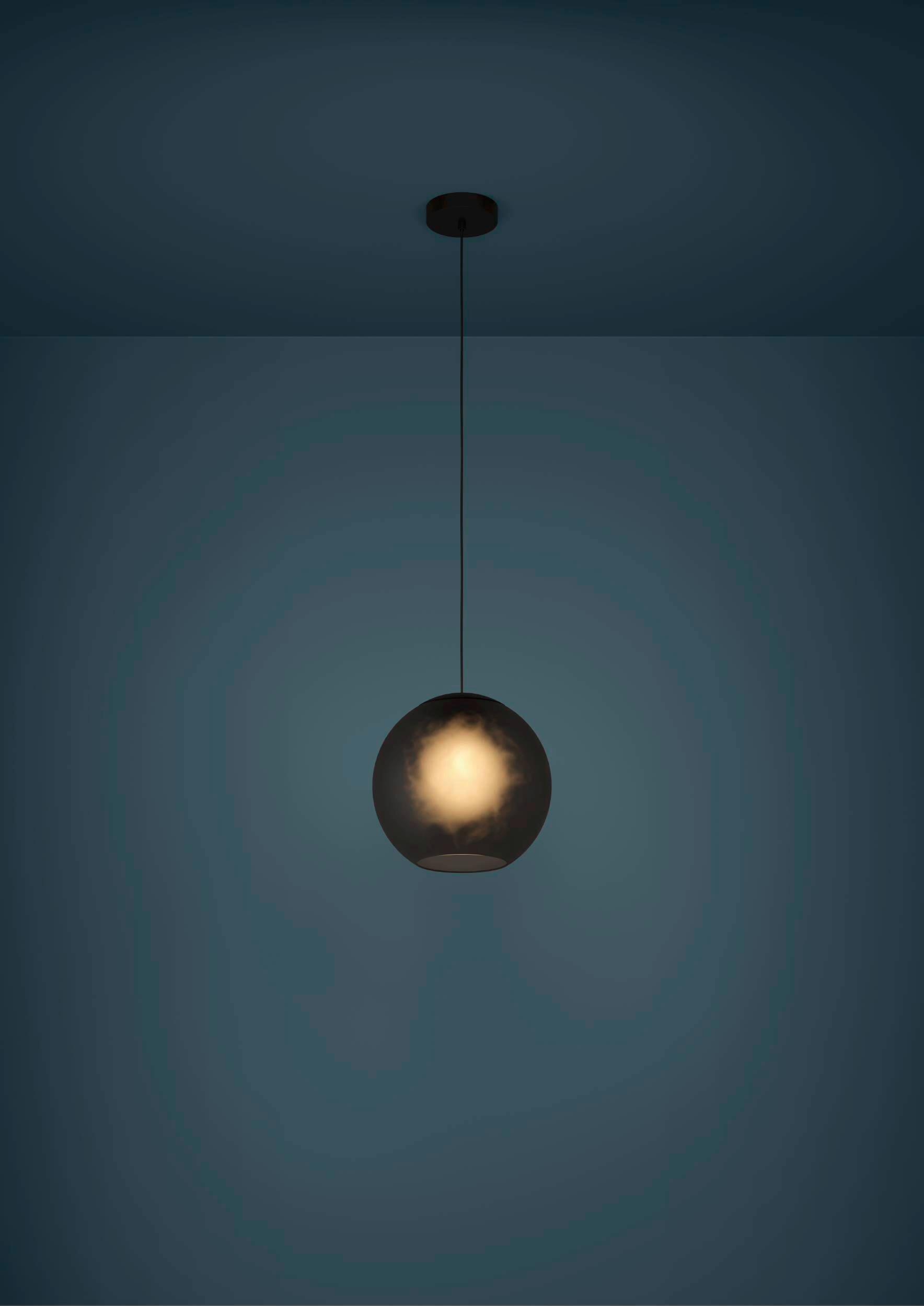 LAMPA WISZĄCA 390212* ARANGONA - czarny/szary, Design, metal/szkło (30/150cm) - Eglo