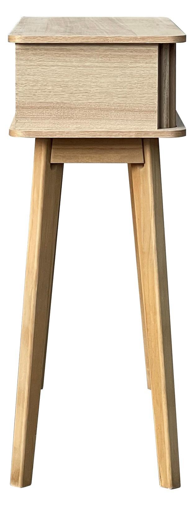 KONSOL SKANDY - naturfärgad, Modern, trämaterial/trä (80/78/30cm) - Premium Living