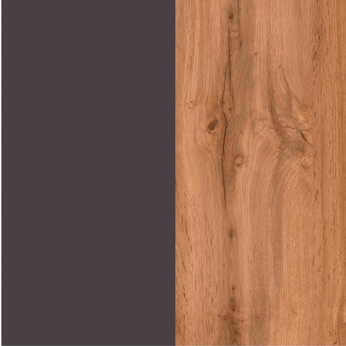 Küchenunterschrank Turin ca. 180x86 cm Graphit/Eiche - Eiche Wotan/Graphitfarben, Design, Holzwerkstoff (180/86/60cm) - Held