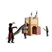 Spielturm Arthur aus Zedernholz - Braun/Grün, Basics, Holz (319/110/195cm) - Ambia Garden